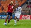 El futbolista caleño Andrés Felipe Ibargüen anotó uno de los últimos goles del Medellín contra un equipo uruguayo. Lo anotó en la Copa Libertadores del 2023. Foto: Juan Antonio Sánchez