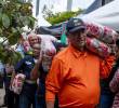 Una de las jornadas de donación organizada por la Alcaldía de Medellín en el marco de la Alianza Medellín Cero Hambre. FOTO: Julio César Herrera Echeverri