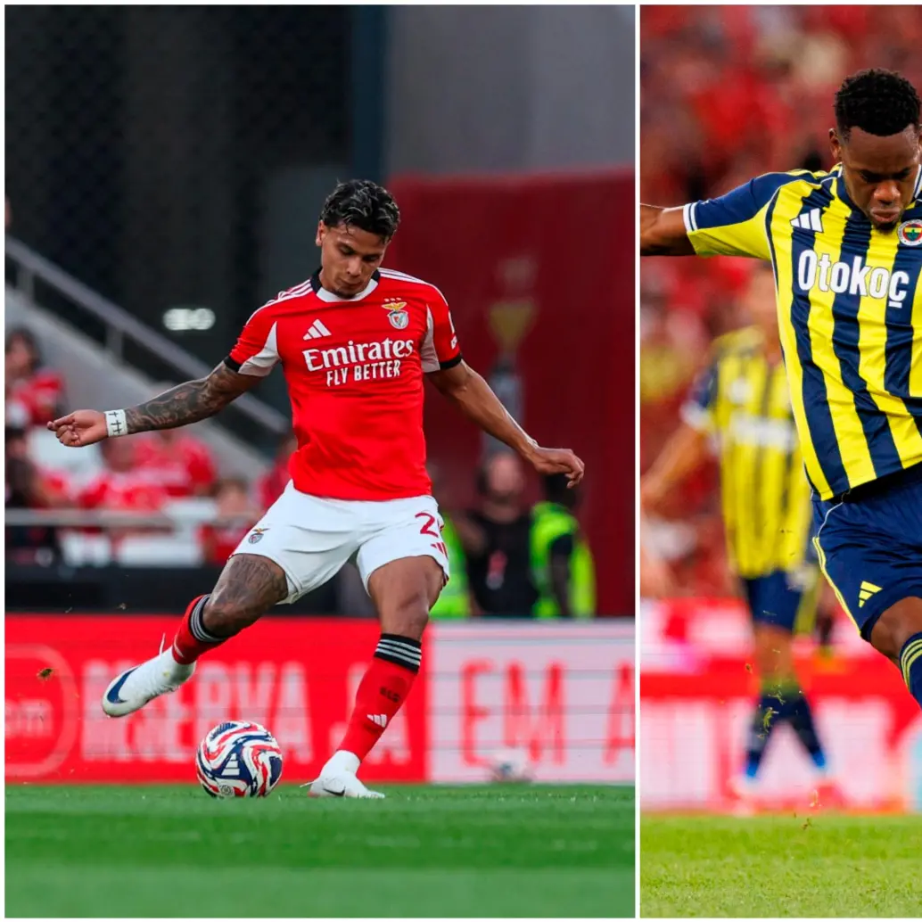 Richard Ríos y Jhon Durán buscarán un cupo a la Champions League para sus clubes. Foto: GETTY. 