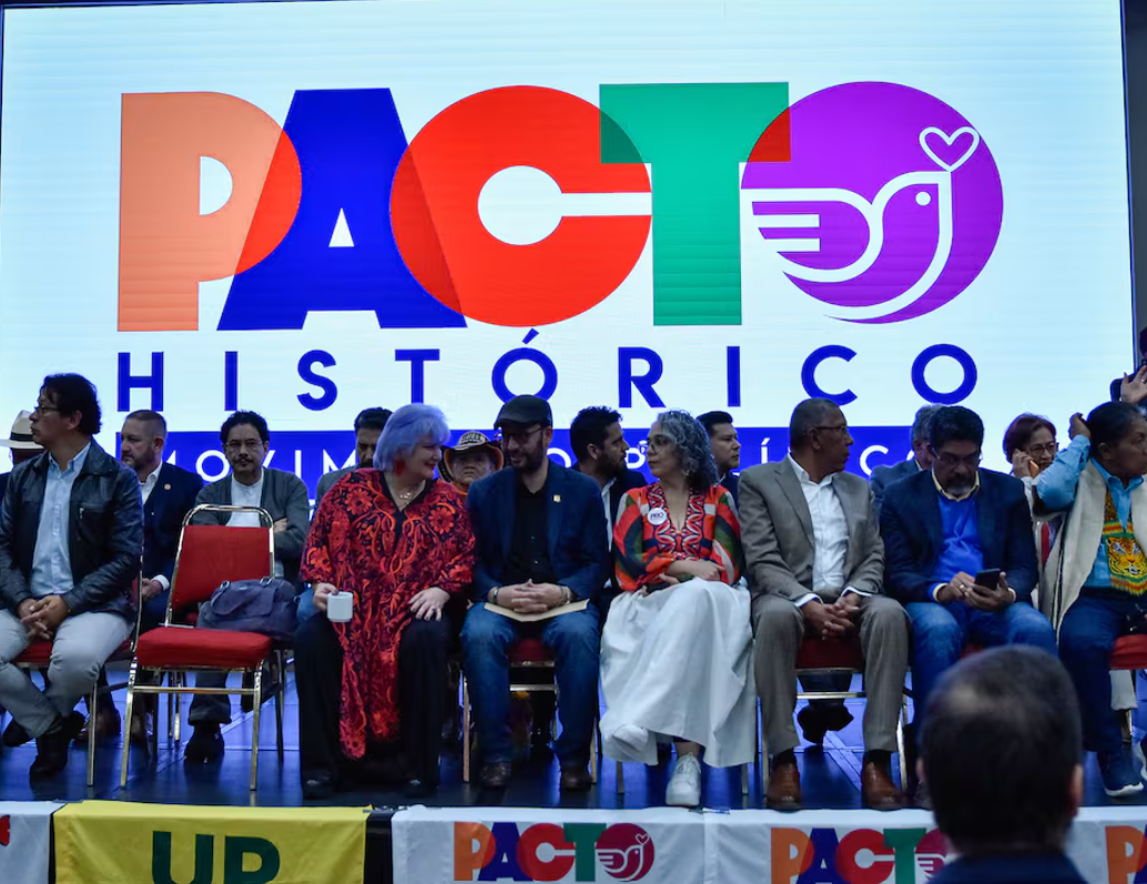 El Pacto Histórico está conformado, entre otros, por Colombia Humana, Polo Democrático Alternativo, Unión Patriótica, Partido Comunista Colombiano y otros movimientos. Foto: AFP