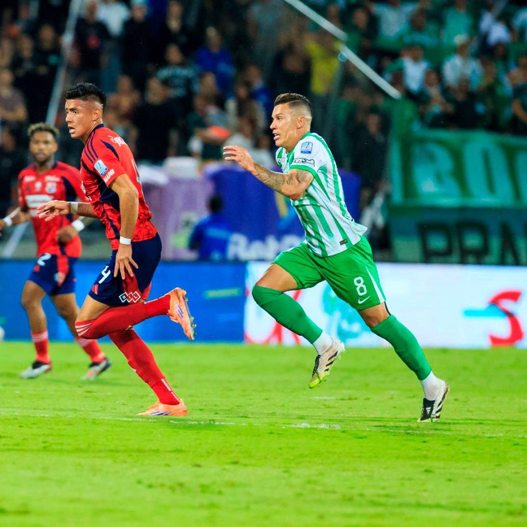 El volante antioqueño Mateus Uribe es uno de los que mejor rendimiento ha tenido con Nacional en los últimos partidos de la Liga. Foto: Camilo Suárez