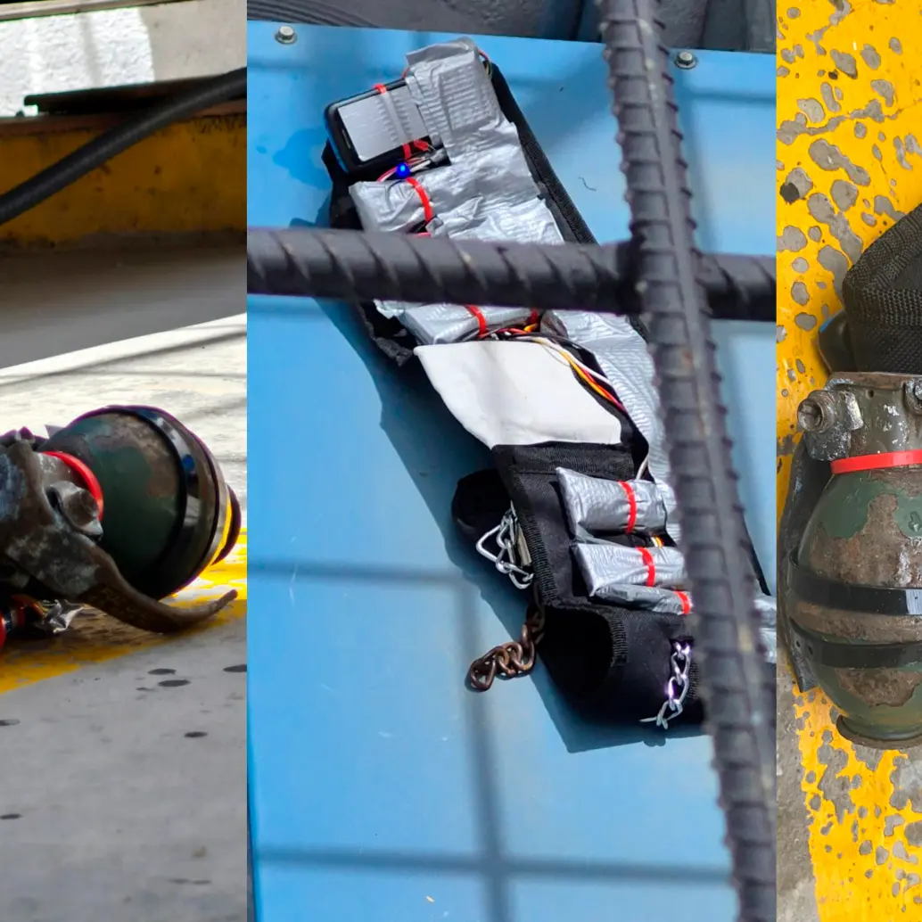 El artefacto fue destruido de manera controlada por las autoridades. FOTO CORTESÍA