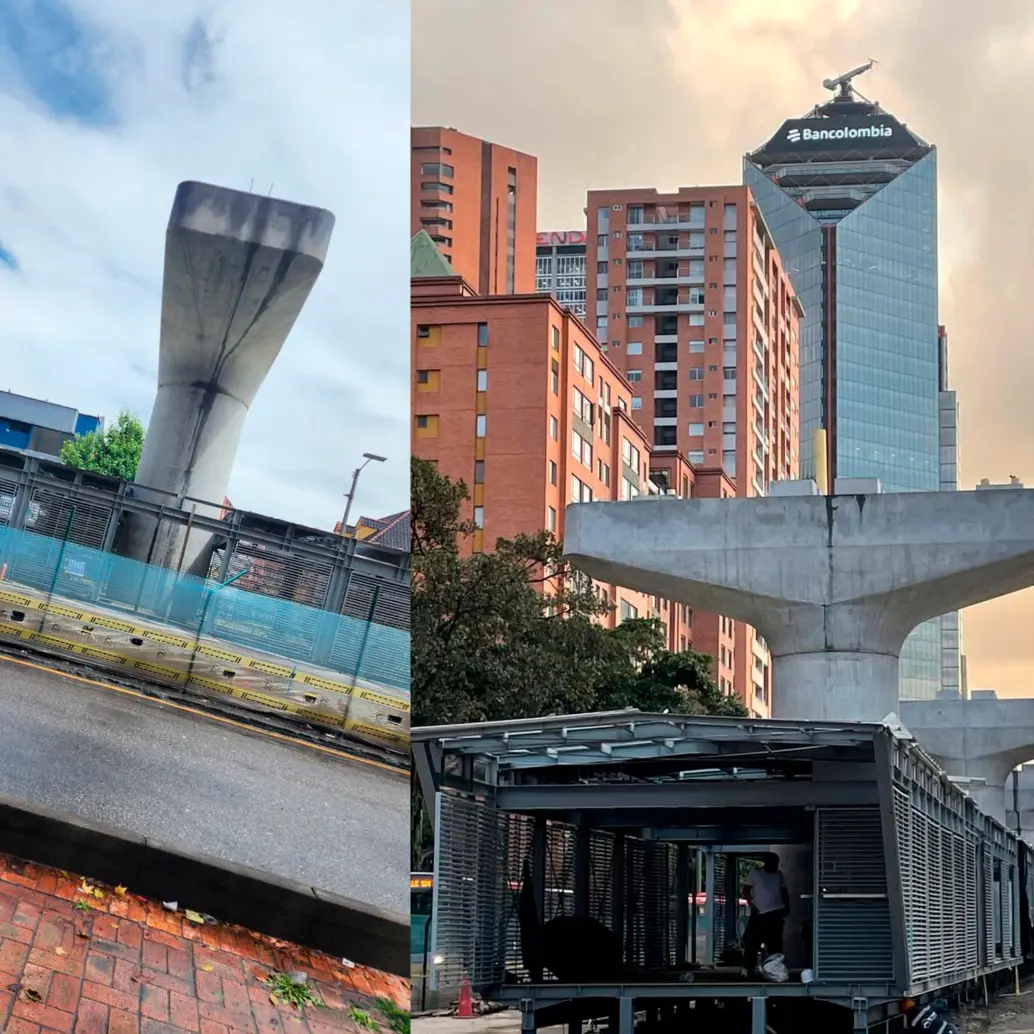 Las estaciones luego serán demolidas y reconstruidas en un punto distinto. No compartirán infraestructura con el Metro de Bogotá. FOTOS: Cortesía