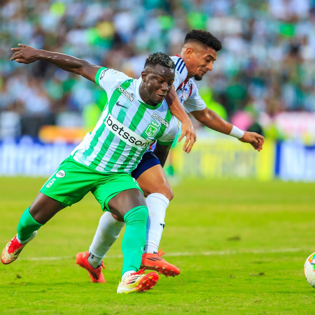 Marino Hinestroza, delantero de Atlético Nacional. FOTO CAMILO SUÁREZ