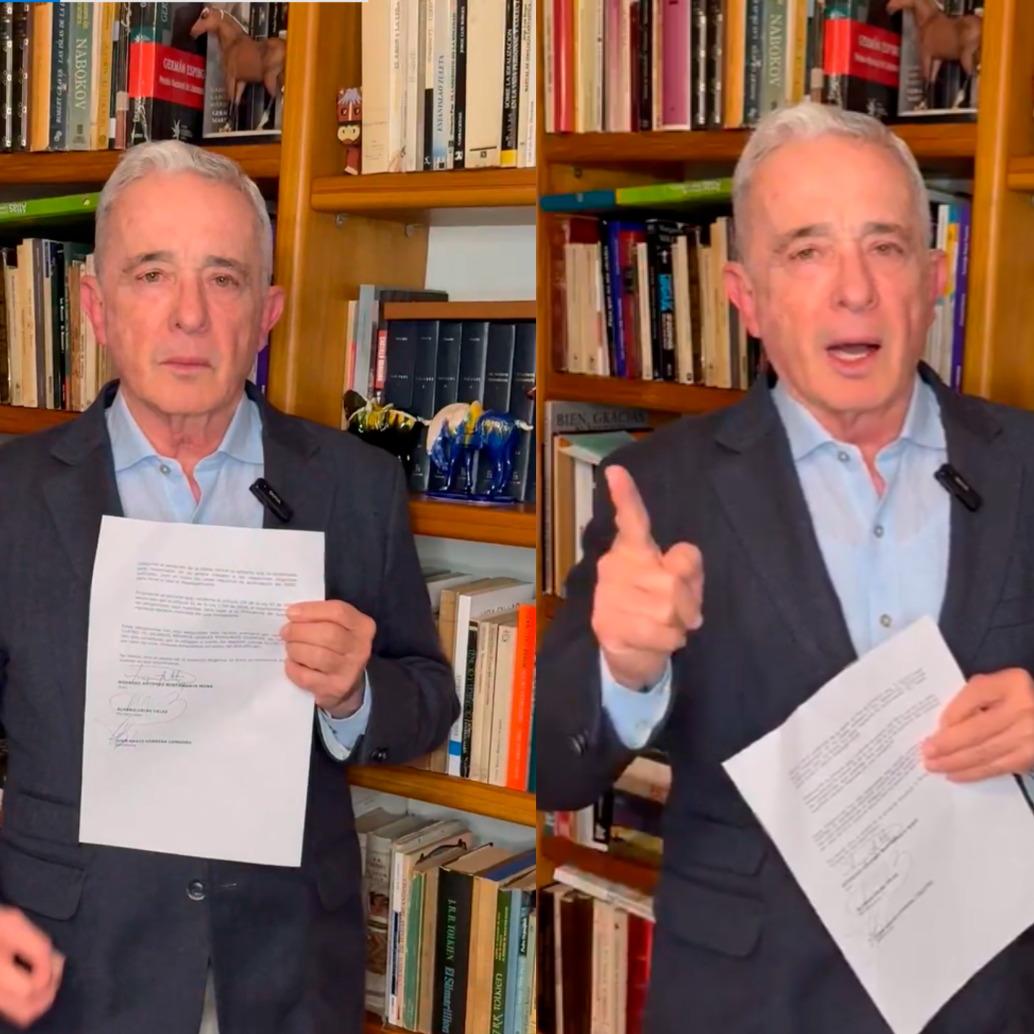 El expresidente Álvaro Uribe fue condenado por los delitos de fraude procesal y soborno a testigos. FOTO CPATURA DE PANTALLA