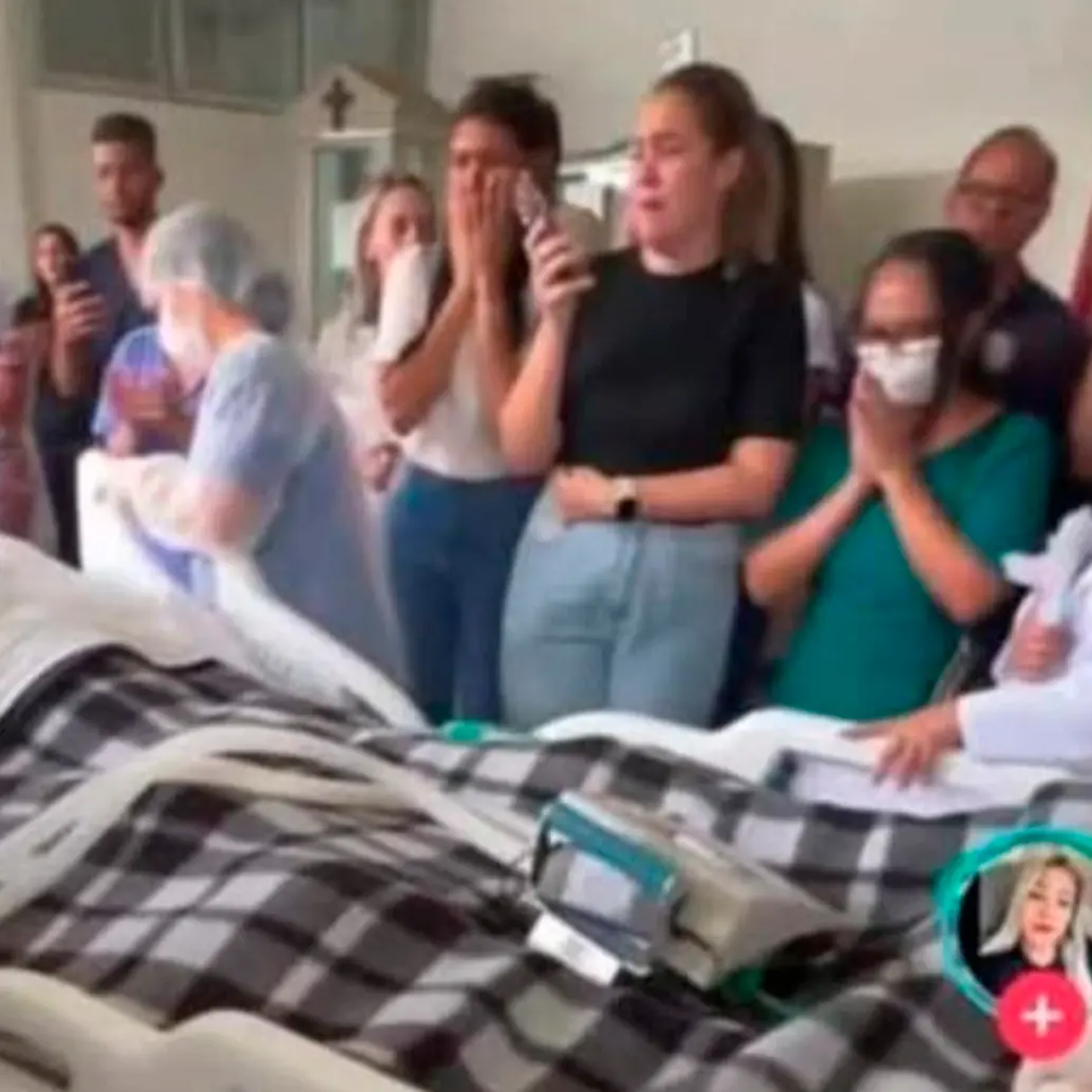 Estas son las imágenes que atribuyen, falsamente, al estado de salud de Miguel Uribe Turbay. FOTO CAPTURA DE PANTALLA