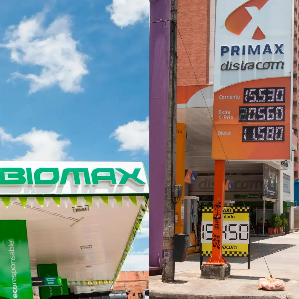 Estaciones de servicio independientes advirtieron que la integración entre Biomax y Primax podría acelerar la concentración del mercado de combustibles en Colombia. FOTO COLPRENSA Y EL COLOMBIANO 