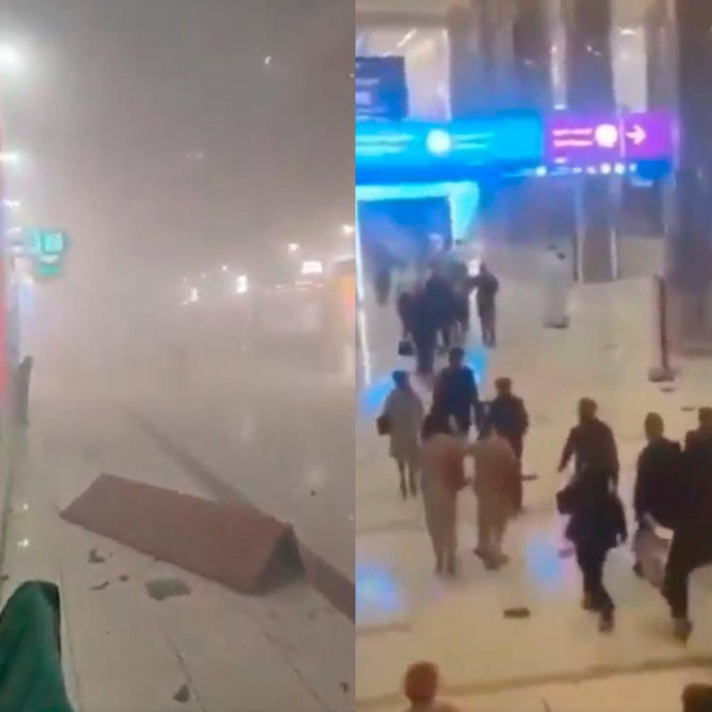 Ataque con drones de Irán habría desatado el caos en aeropuerto internacional de Irán. FOTO TOMADA DE X.