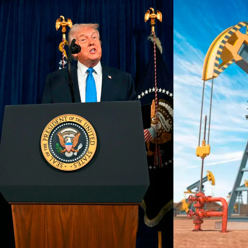 El presidente Donald Trump aseguró que EE. UU. Volverá con compañías petroleras a Venezuela. FOTO AFP Y GETTY. 