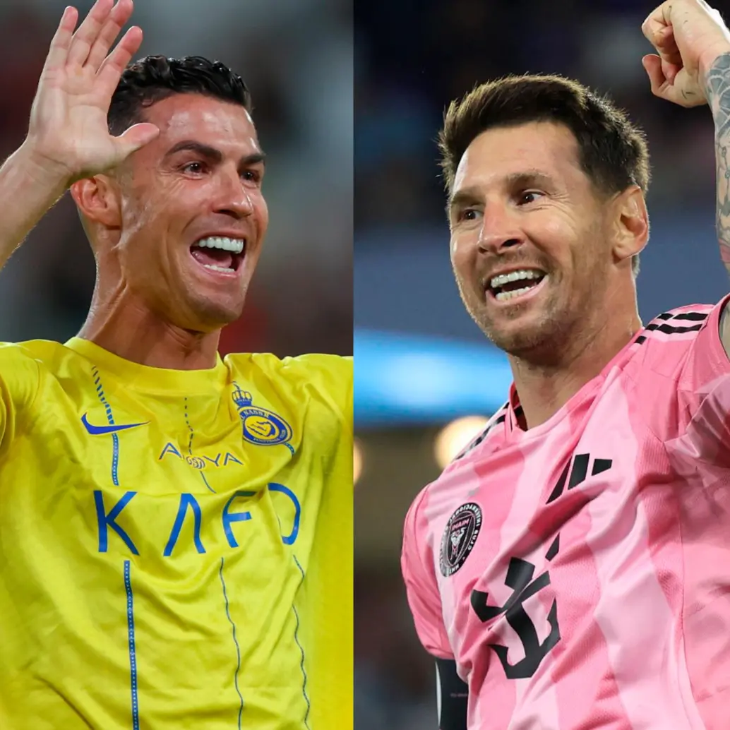 Cristiano Ronaldo y Lionel Messi. FOTO GETTY. 