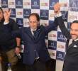 Abelardo De la Espriella votó en Barranquilla, mientras que su fórmula vicepresidencial, José Manuel Restrepo, ejerció su derecho al voto en Bogotá acompañado de su familia. FOTO: Colprensa.
