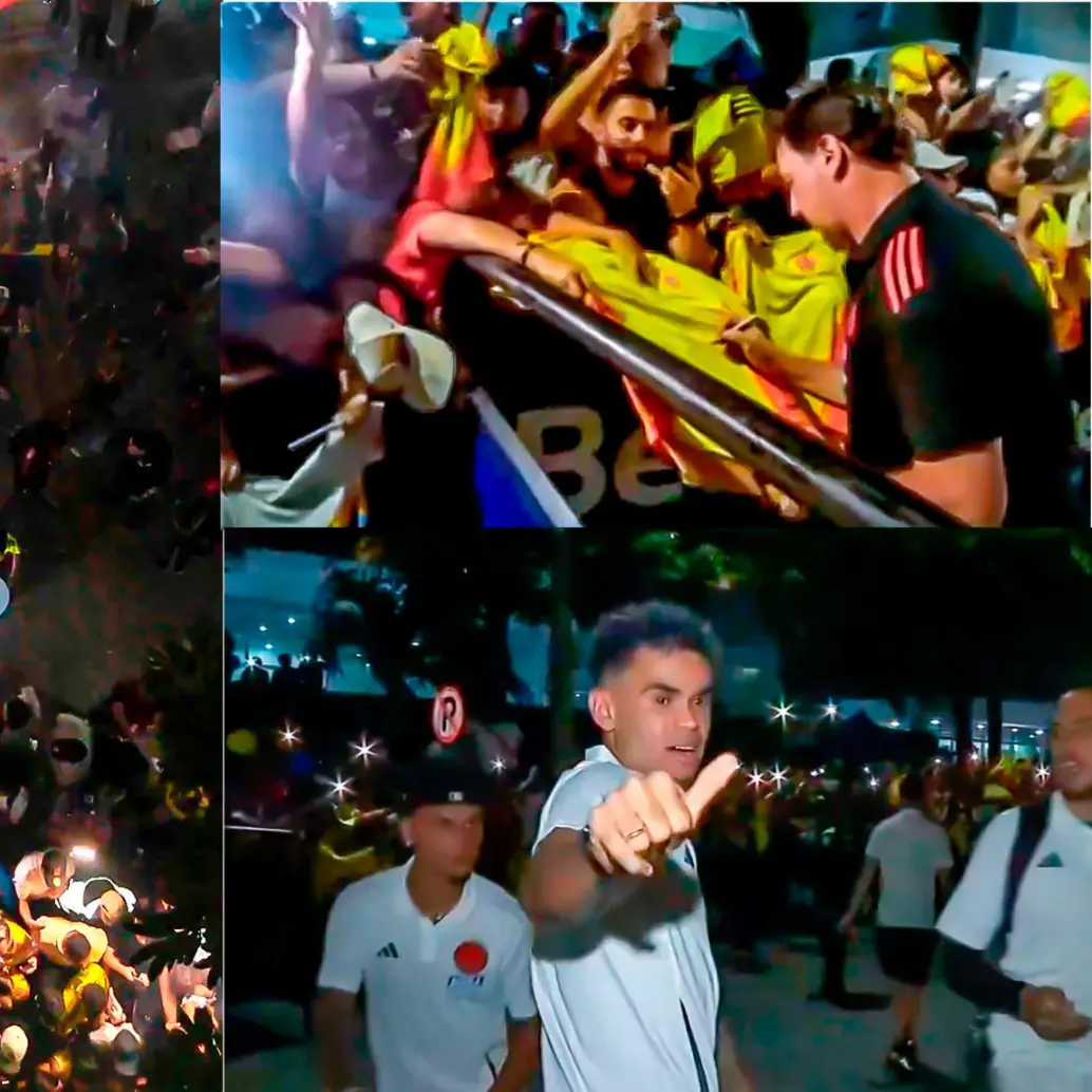 Banderazo de los hinchas en las calles de Barranquilla en la noche previa al partido. Foto: Captura tomada de redes @FCF_Oficial