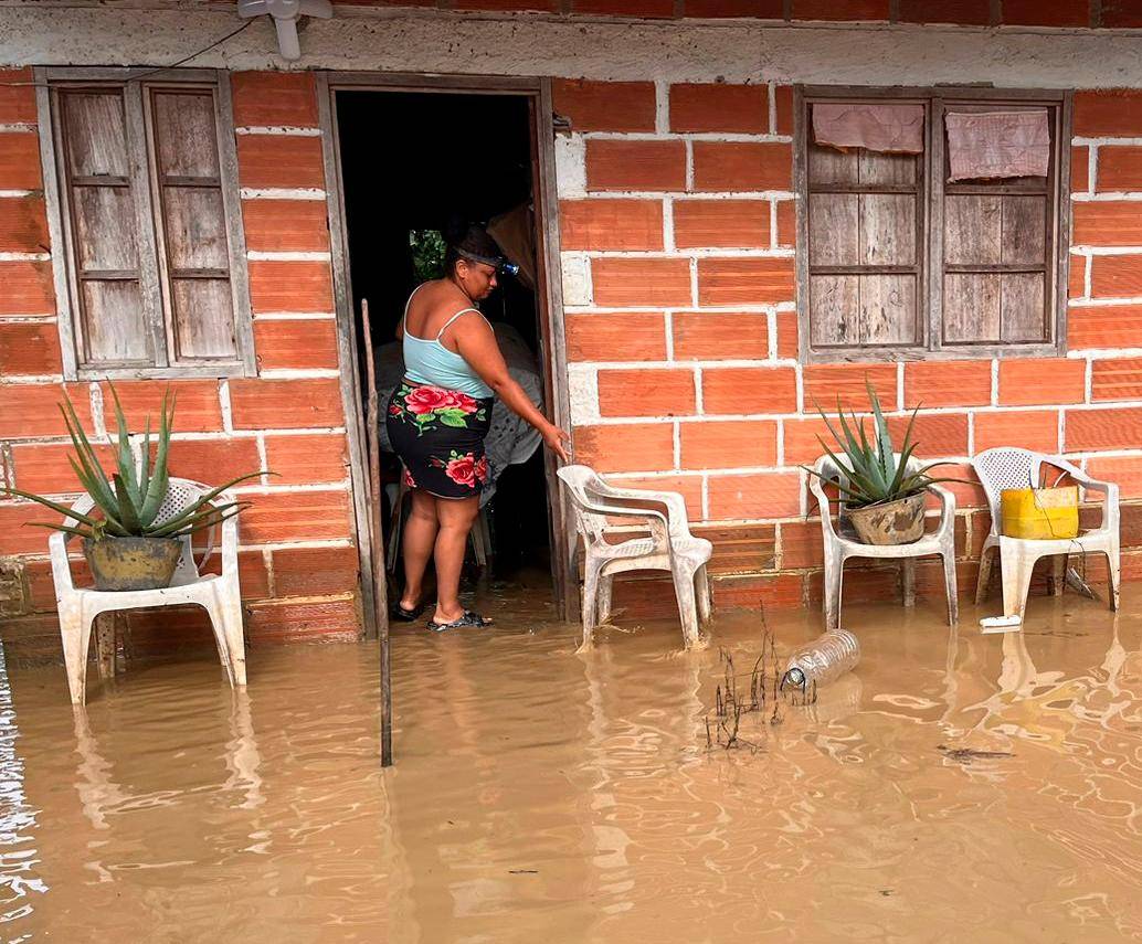 Inundación reciente en San José de Apartadó. <b>FOTO CORTESÍA</b>