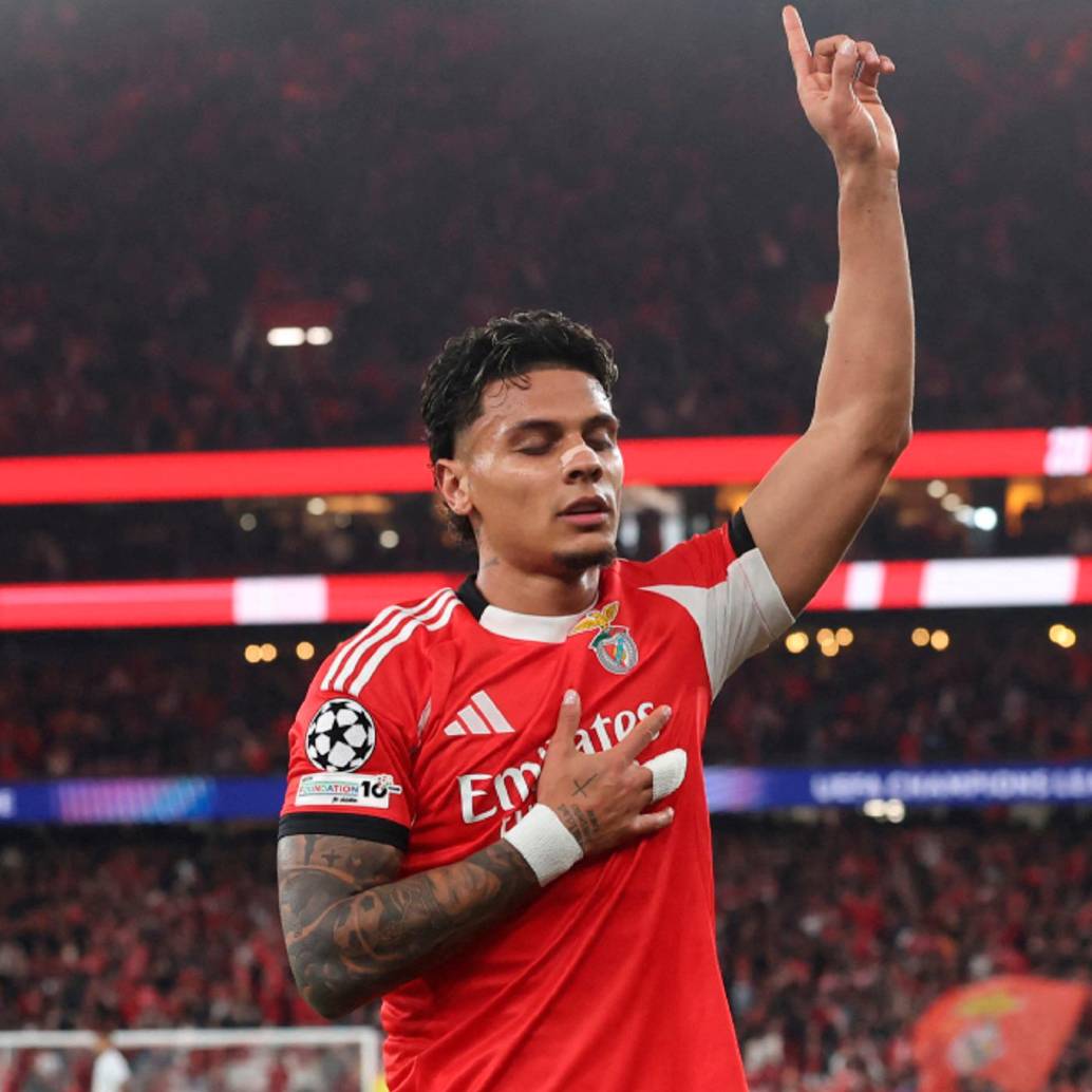 Richard Ríos ya está a disposición del técnico Mourinho para jugar con el Benfica. FOTO AFP