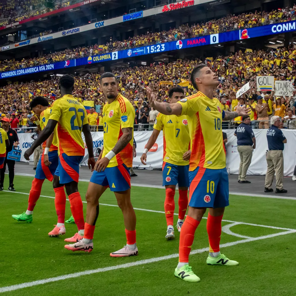 El futbolista colombiano James Rodríguez fue la piedra angular del elenco nacional en la Copa América que se disputó en Estados Unidos. Foto: Juan Antonio Sánchez