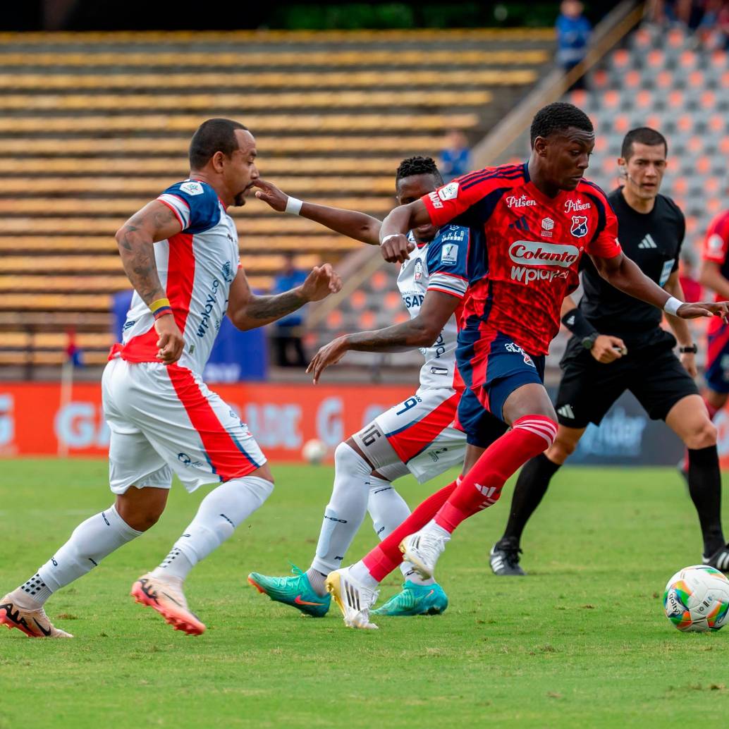 Independiente Medellín, en su debut en la Liga Betplay 2-2025. Foto: JUAN ANTONIO SÁNCHEZ