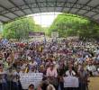 Así fue el evento de Iván Cepeda en un coliseo en Sincelejo. La campaña a dicho que se trató de un evento de campaña “en recinto cerrado”, como manda la ley. Foto: redes