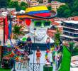 Es una nueva escultura de gran tamaño en la Comuna 13. FOTO Manuel Saldarriaga