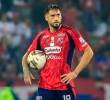 El delantero del DIM, Francisco Fydriszewski no podrá jugar el domingo, cuando el Poderoso reciba en el Atanasio Girardot a Alianza. FOTO CAMILO SUÁREZ