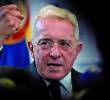 El expresidente Uribe está bajo prisión domiciliaria en Rionegro, oriente de Antioquia. Su defensa buscará revertir la decisión en segunda instancia. FOTO: AFP