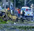 Un atentado terrorista en Cali dejó al menos seis muertos, cincuenta heridos y miles de daños en la zona cercana a la base aérea Marco Fidel Suárez . Imagen: AFP