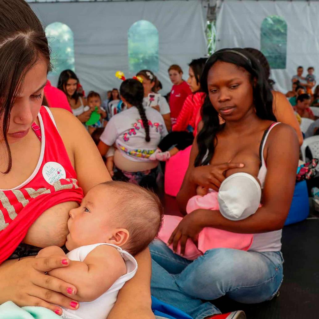 Según la Organización Panamericana de la Salud (OPS), en América Latina y el Caribe solo el 43% de menores de seis meses son alimentados exclusivamente con leche materna. FOTO EL COLOMBIANO