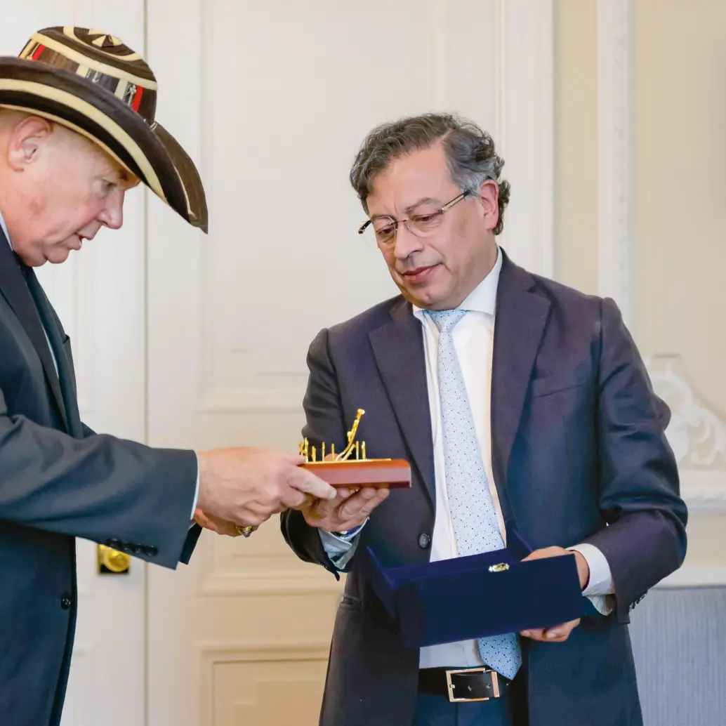 En febrero, tras la crisis diplomática entre Petro y Trump por el endurecimiento de las políticas migratorias, el mandatario se reunió con McNamara. FOTO Colprensa