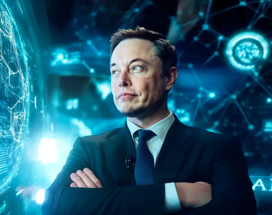 Elon Musk afirma que en el futuro el trabajo será “opcional” y que las máquinas generarán riqueza infinita. FOTO CREADA CON IA