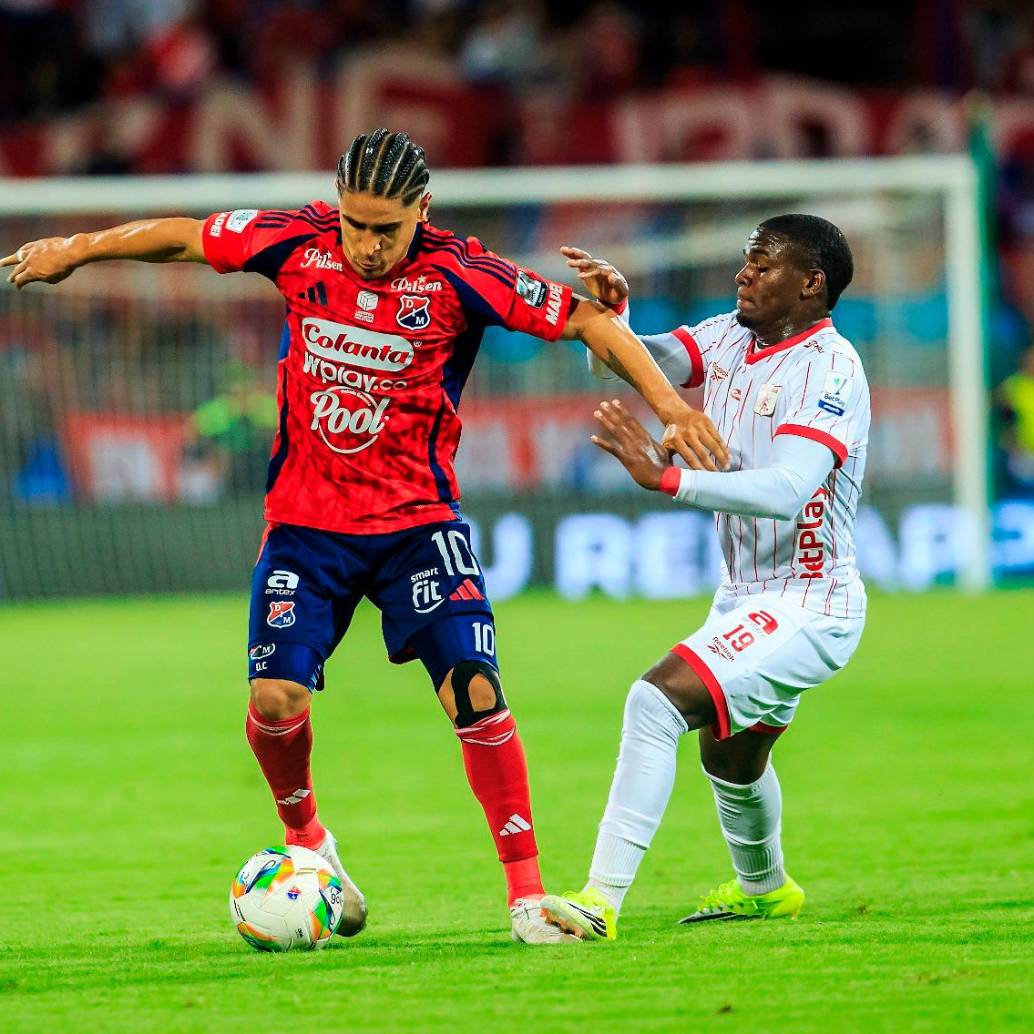 Daniel Cataño regresó a sumar minutos con el DIM en el partido contra América. Puso la asistencia para el gol de la victoria. FOTO: <b>CAMILO SUÁREZ</b>