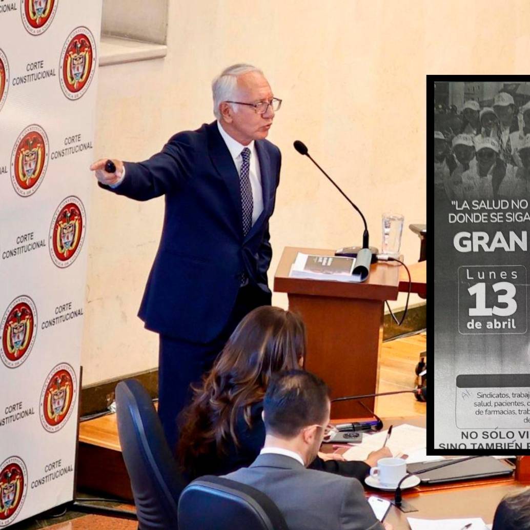 El volante que repartieron entre contratistas y funcionarios del Ministerio de Salud para el plantón en la alta corte. FOTO CORTESÍA Y SUMINISTRADA