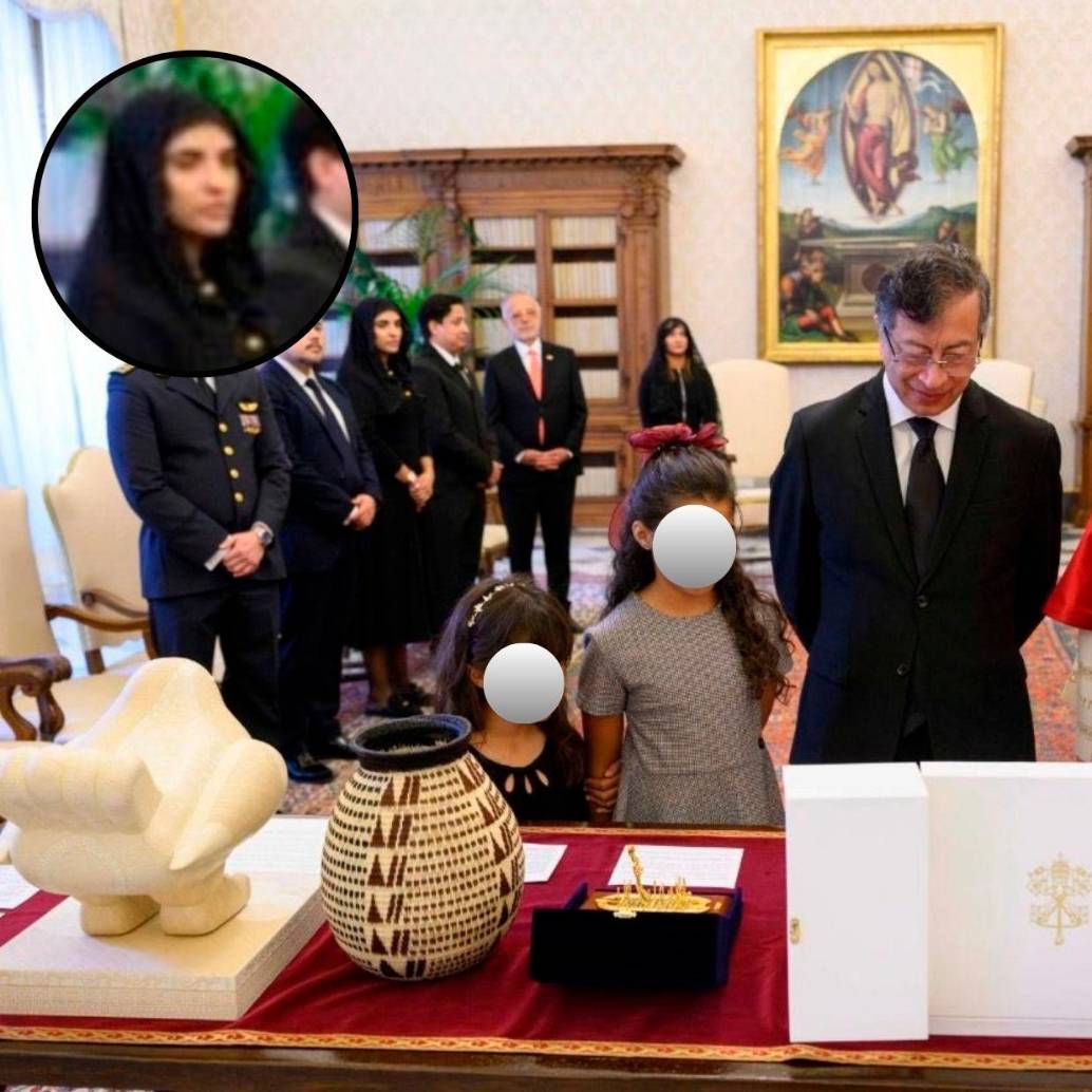 Imagen del presidente Gustavo Petro durante su reunión con el Papa León XIV en el Vaticano. FOTO CORTESÍA