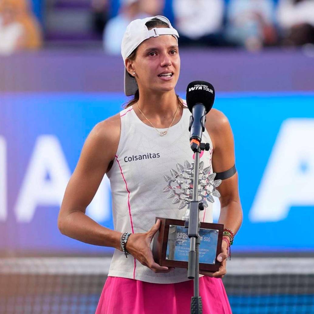 Emiliana Arango subcampeona del WTA 500 de Guadalajara. FOTO Cortesía Guadalajara