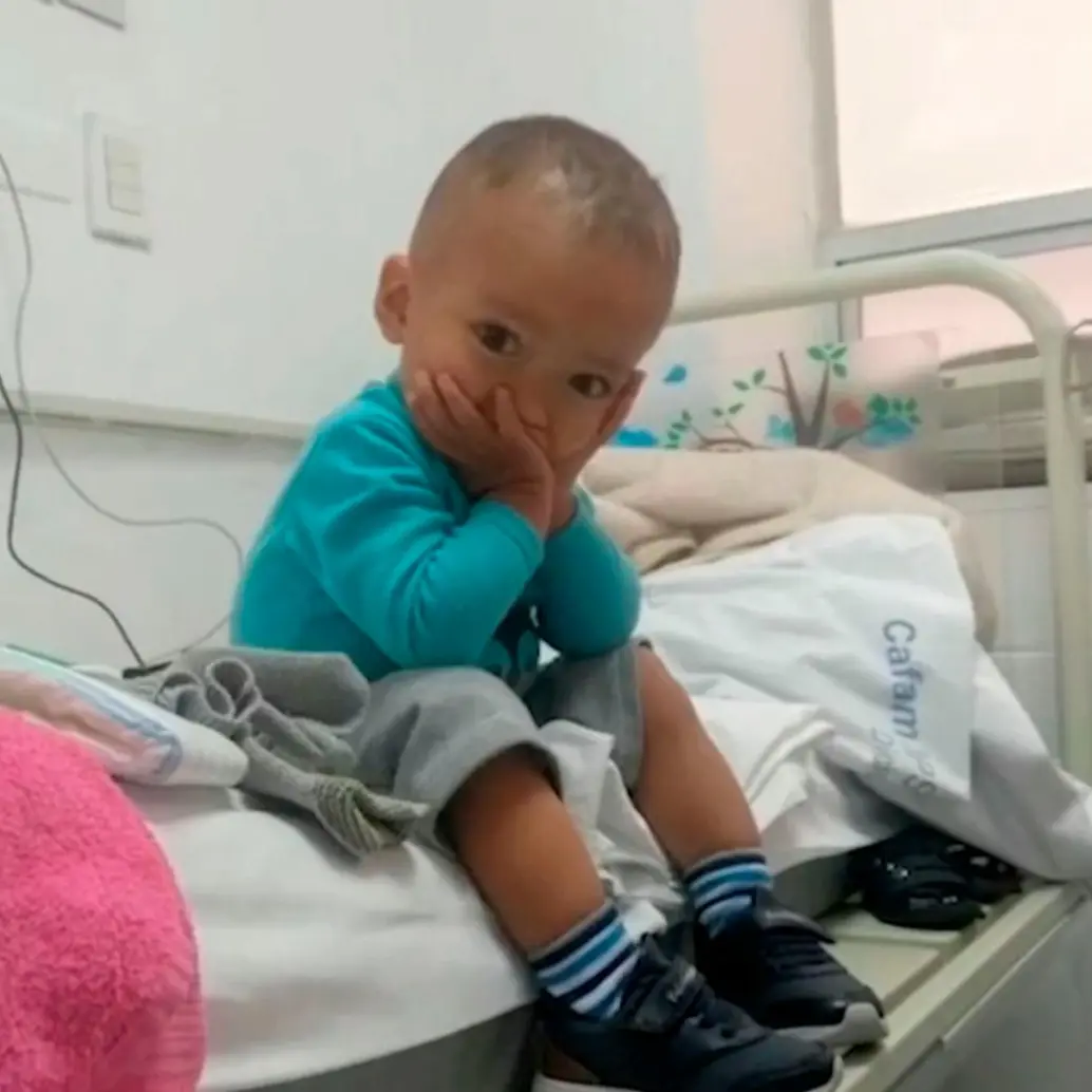 Juan Sebastián Beltrán lleva seis meses sin recibir su tratamiento para la enfermedad que tiene. FOTO CAPTURA DE VIDEO