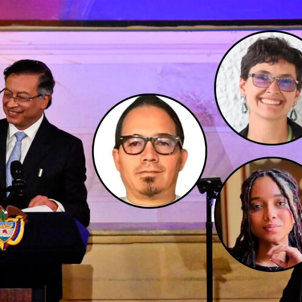 Los delegados presidenciales ante los CSU de la Universidad de Antioquia, Wilmar Mejía; de la Universidad Nacional, María Alejandra Rojas, y de la Universidad Popular del César, Juliana Guerrero. FOTO COLPRENSA