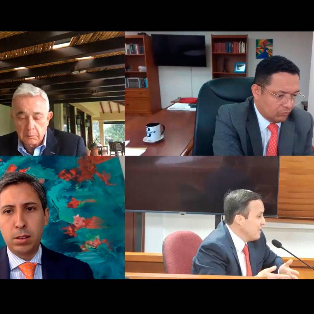 La Fiscalía continúa con el interrogatorio a sus testigos del caso contra el expresidente Álvaro Uribe. FOTO CAPTURA DE PANTALLA