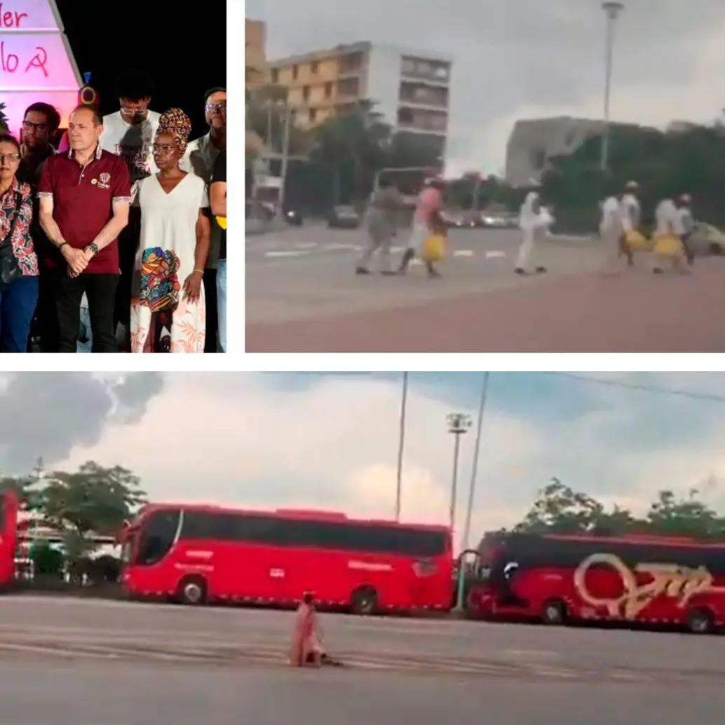 El presidente Gustavo Petro realizó un evento en Barranquilla para impulsar la consulta popular que presentó su Gobierno al Senado. FOTO COLPRENSA Y CAPTURA DE VIDEO
