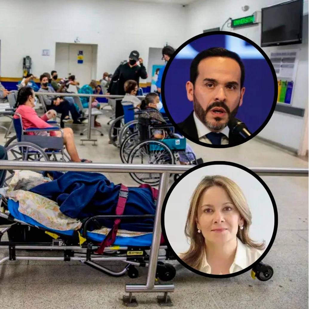 El presidente Abelardo de la Espriella y la ministra de Salud, Ana María Vesga. FOTO JUAN ANTONIO SÁNCHEZ