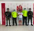 La mujer fue presentada ante las autoridades competentes para su judicialización. FOTO Cortesía Ejército
