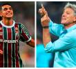 En la imagen aparecen Kevin Serna y el técnico Renato. FOTOS FLUMINENSE FC