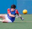 Juan Antonio Aristizábal, arquero de Imer Rionegro, quien compite en la Copa Valores Fides-Panathlon Medellín. FOTO CAMILO SUÁREZ