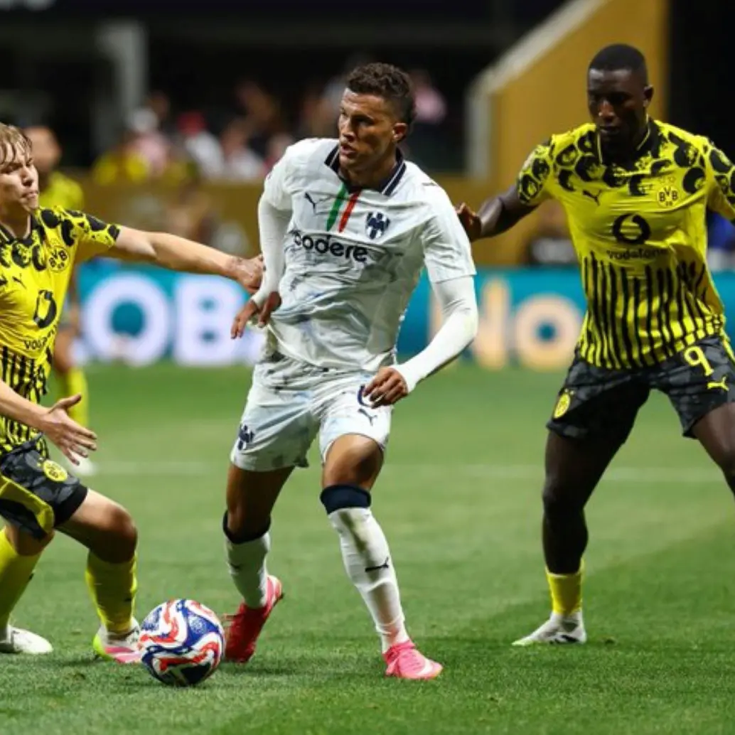 Borussia Dortmund superó los cuartos de final ante Rayados de Monterrey y ahora se enfrentará al Real Madrid. Foto: redes sociales 