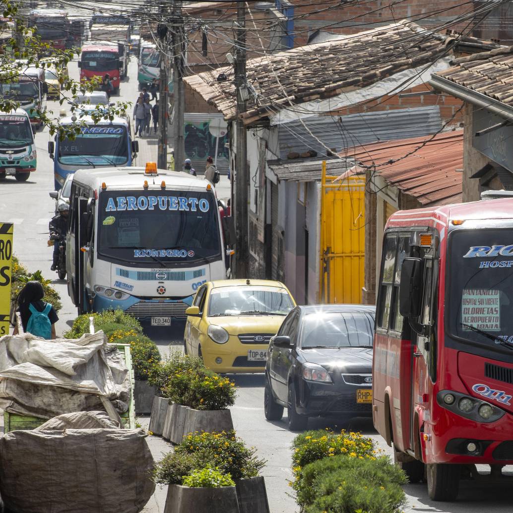 Imagen de referencia de rutas de buses de Rionegro. Foto: EL COLOMBIANO