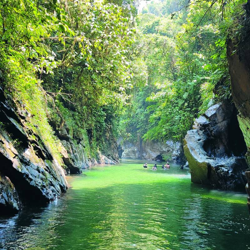 El charco Dulce Melcocho muestra toda la belleza de este cañón ubicado entre los municipios de El Carmen de Viboral, San Francisco y Cocorná. Es el río más lindo de Antioquia. FOTO Juan Diego Ortiz Jiménez. 