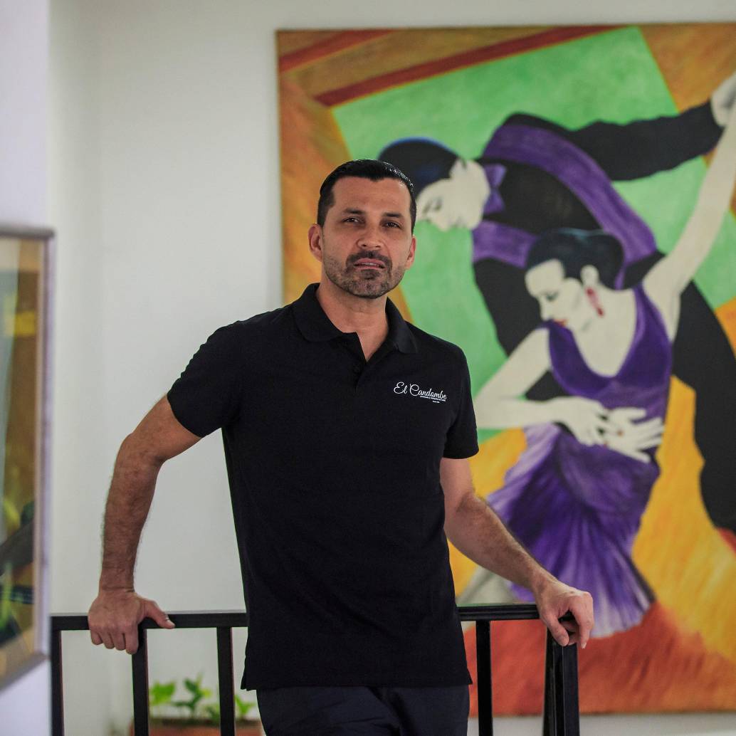 La academia El Candombe y el bar La Bohemia están ubicados en el barrio Manila, en El Poblado (Calle 14 # 43F 19). Foto Camilo Suárez.