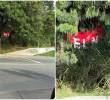 Aspecto de la bandera que fue instalada cerca de la Autopista Norte. FOTO: Cortesía