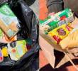 A la izquierda el refrigerio de los colegios públicos, a la derecha de los colegios privados. Foto: tomada de redes sociales.