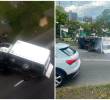 Así quedó el camión volcado en la avenida Regional. FOTOS Denuncias Antioquia.