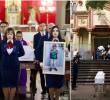 Las honras fúnebres del menor de edad fueron realizadas en la parroquia Jesús Nazareno. FOTOS: Cortesía Alcaldía de Medellín