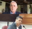 Alcalde de Amagá Wilser Dario Molina Molina, testigo en el juicio a Álvaro Uribe. FOTO: Captura de pantalla