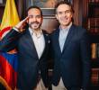 Abelardo de la Espriella, presidente electo de Colombia, y Federico Gutiérrez, alcalde de Medellín. FOTO Alcaldía de Medellín.